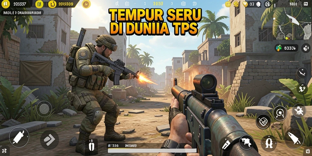Tampilan gameplay seru dalam game TPS 93337.