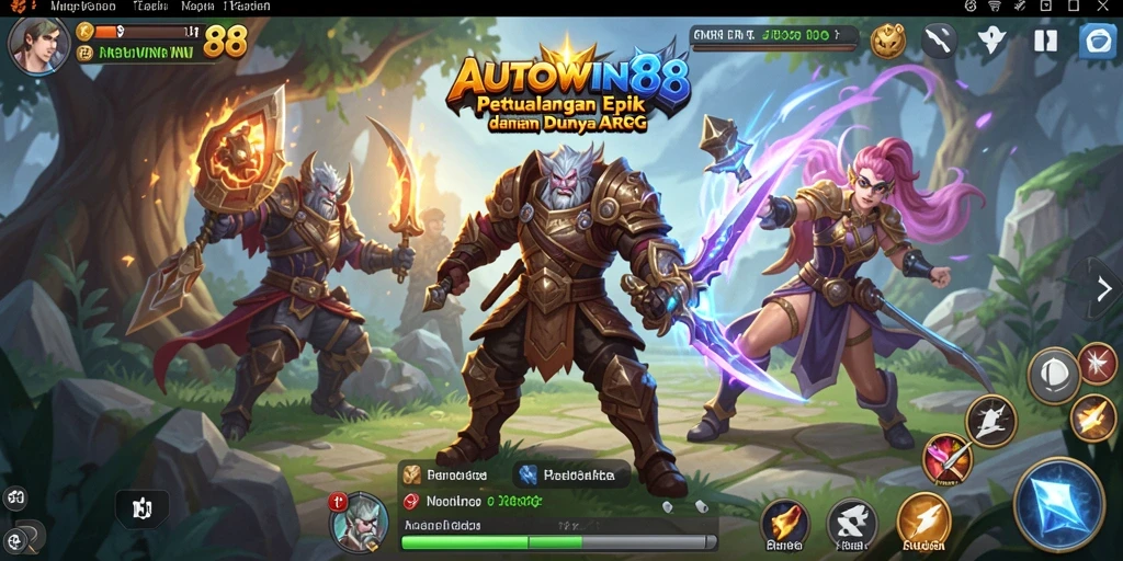 Tampilan gameplay epik dari AUTOWIN88 dalam petualangan ARPG.