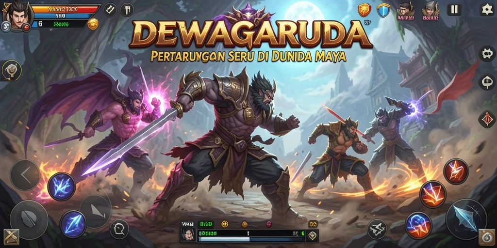 Tampilan gameplay seru dan menarik dari DEWAGARUDA
