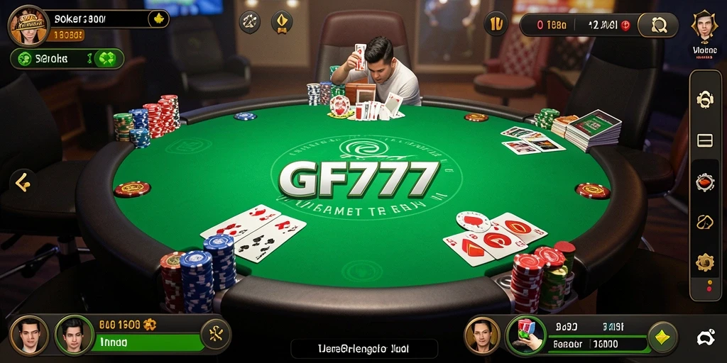 Gameplay Poker seru dan menantang di GF777.