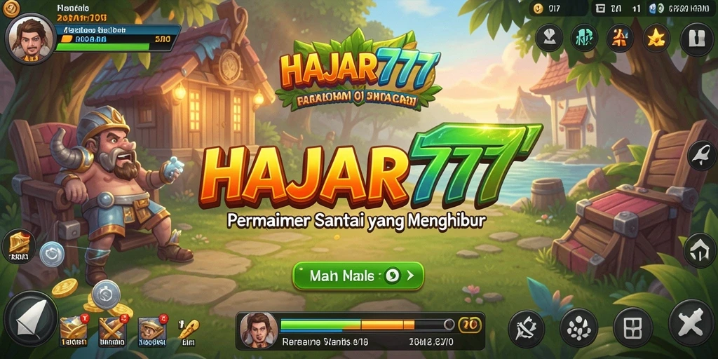 Tampilan gameplay seru di HAJAR777 dengan tantangan menarik.