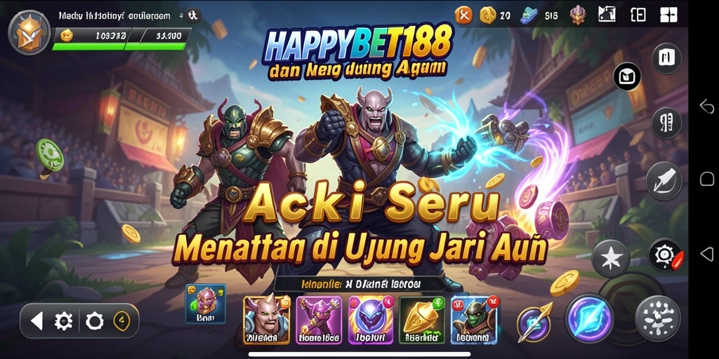 Tangkapan layar gameplay <strong>HAPPYBET188</strong> menunjukkan aksi seru dengan grafis menawan.