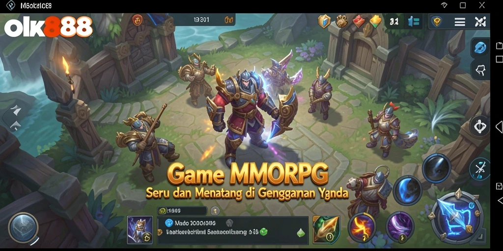 Tampilan gameplay seru di OLX888 dengan aksi pertempuran yang mendebarkan.