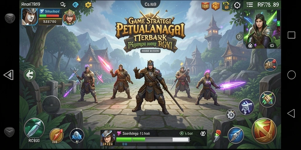 Tangkapan layar menampilkan pertempuran strategis dalam RR789.