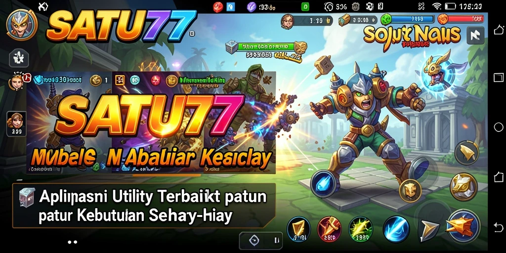 Tampilan antarmuka pengguna SATU77 yang intuitif dan efisien.